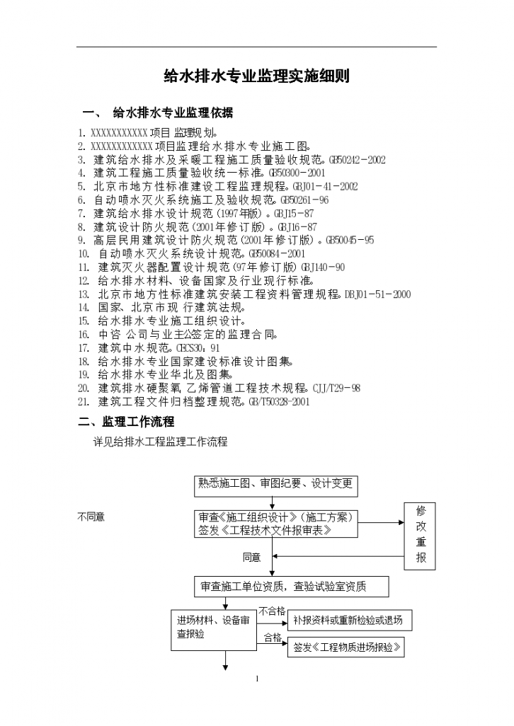 给水排水专业监理实施细则-图一