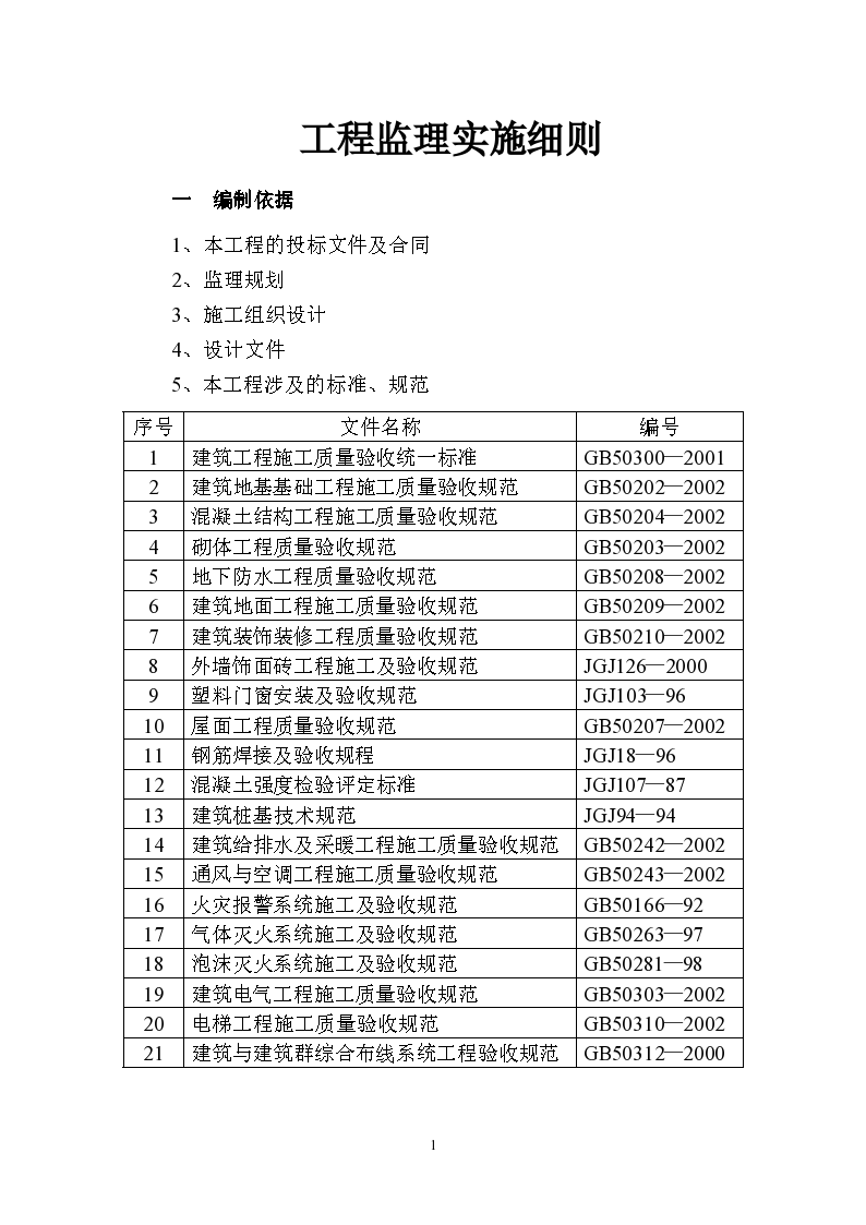 上海市某工程安全施工监理实施细则