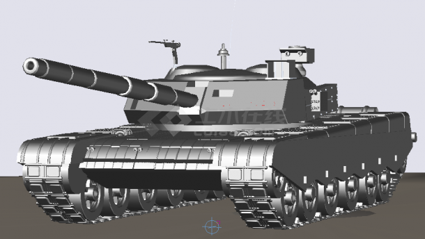 经典坦克设计CAD三维模型图（甲级院设计）-图一