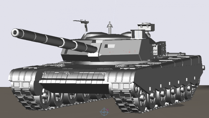 经典坦克设计CAD三维模型图（甲级院设计）_图1