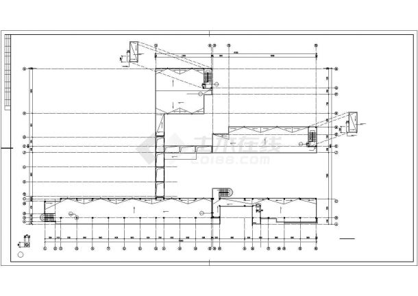 海口市某职业学院8400平米4层框架教学综合楼建筑设计CAD图纸-图一