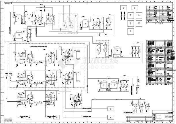 某电厂反渗透及离子交换cad系统图-图一