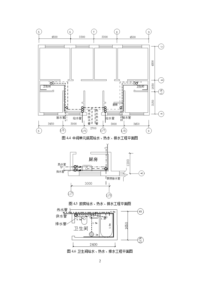 给排水安装工程施工图预算编制实例-图二