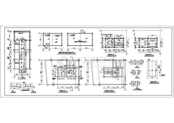 某多层框架结构商场设计cad全套建筑施工图（标注详细）-图一