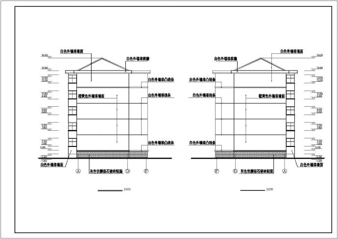 某高档住宅小区多层框架结构住宅楼设计cad建筑施工图_图1
