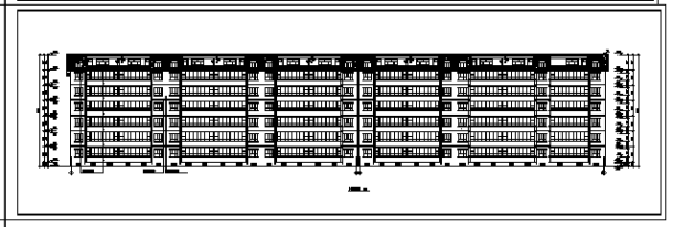 9068平方米某六层带阁楼住宅建筑施工cad图(带地下室设计，共十六张)-图一