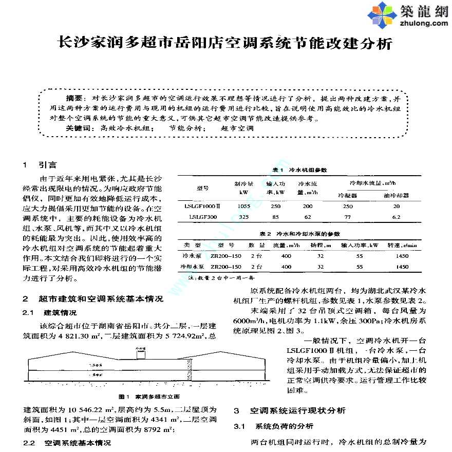 长沙家润多超市岳阳店空调系统节能改建分析