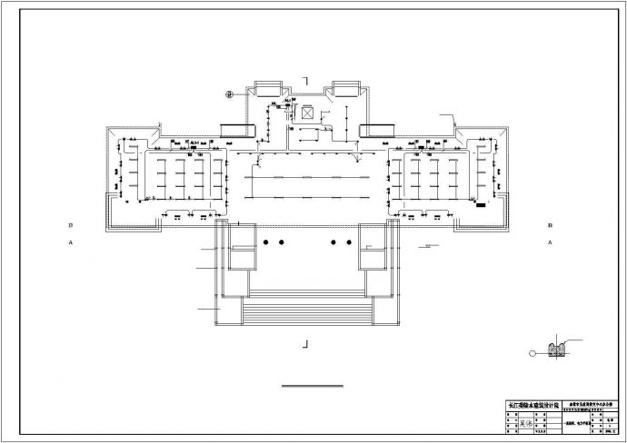 某七层办公楼配电设计cad全套电气施工图纸（含设计说明，含弱电设计）_图1