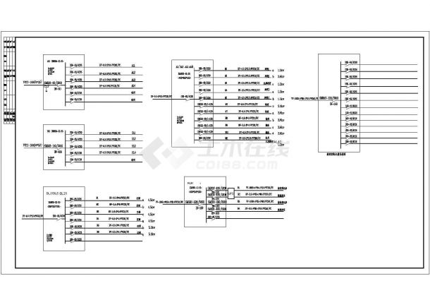 某多层框架结构办公楼配电设计cad全套电气施工图（含设计说明，含弱电设计）-图二