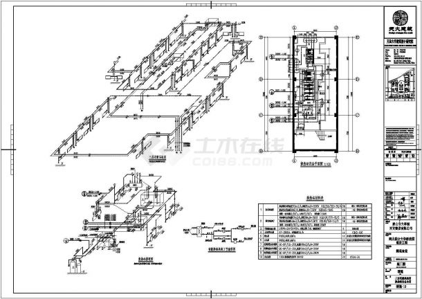 某三层食堂暖通设计cad全套施工图（含设计说明）-图二