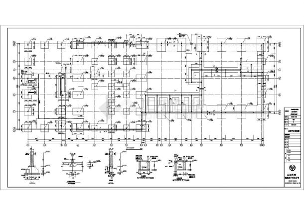 某汽车贸易城钢结构设计cad全套施工图（含设计说明）-图二