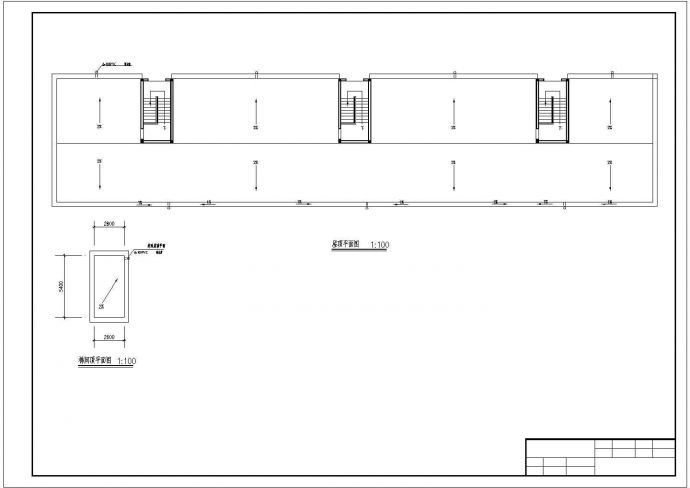 3500平米左右6层临街商住楼全套CAD建筑设计图纸（底层商用）_图1