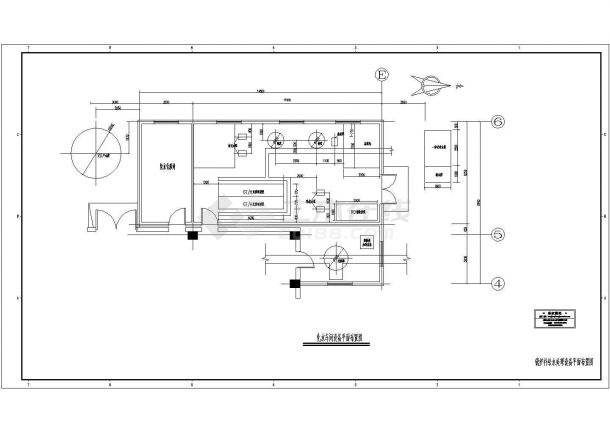 某电厂锅炉水处理系统设计cad工艺施工图（标注详细）-图一