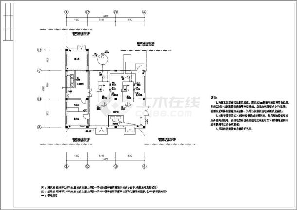 某燃气锅炉房配电设计cad全套电气施工图（含设计说明）-图一