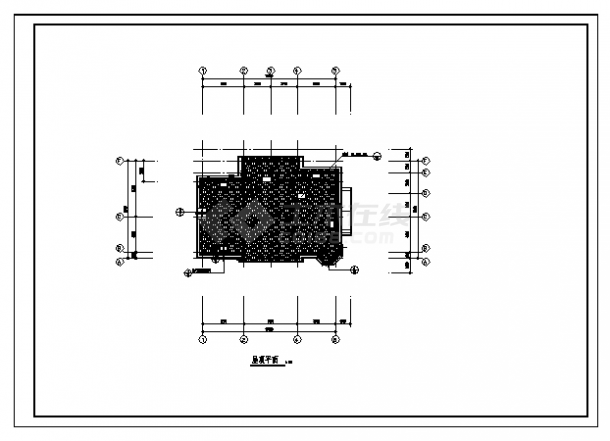 328平方米某三层A型别墅建筑施工cad图，共二十二张-图二