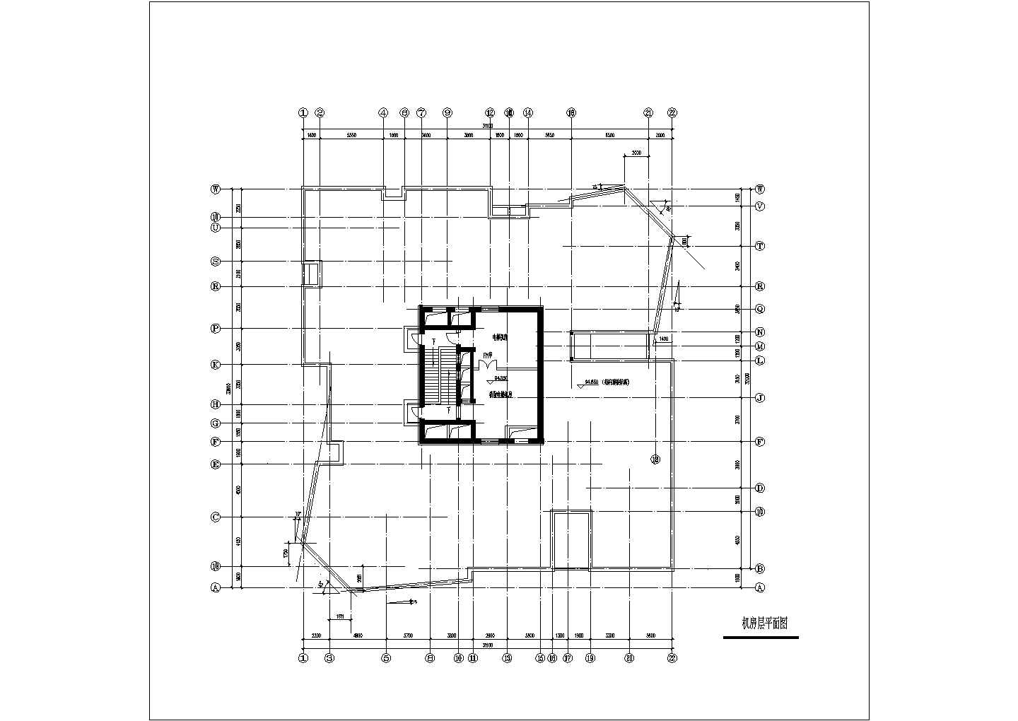 苏州市吴江区某高层点式住宅楼平立面CAD图纸