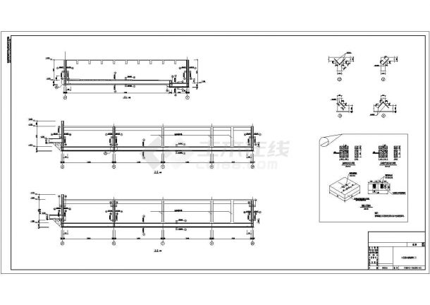 某电厂工业废水车间施工设计cad全套建筑施工图纸（含设计说明，含结构设计）-图一