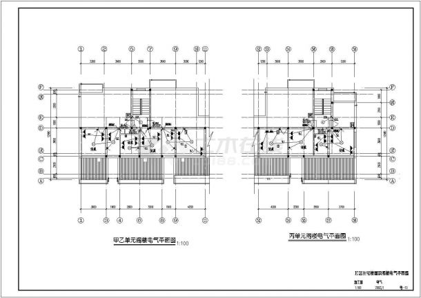 北京某多层砖混结构住宅楼强弱电设计cad全套施工图（含设计说明）-图二