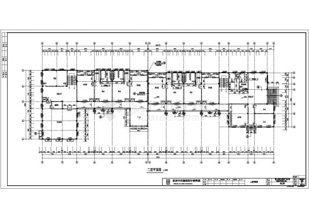 某三层框架结构幼儿园设计cad全套建筑施工图（含设计说明）-图二