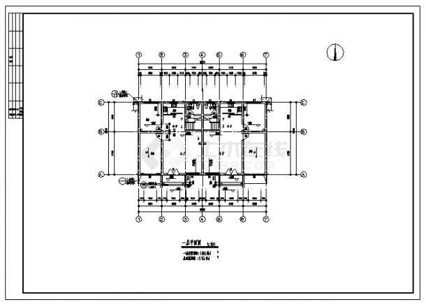 519平方米三层别墅建筑施工 cad图(含阁楼设计，共十二张)-图二