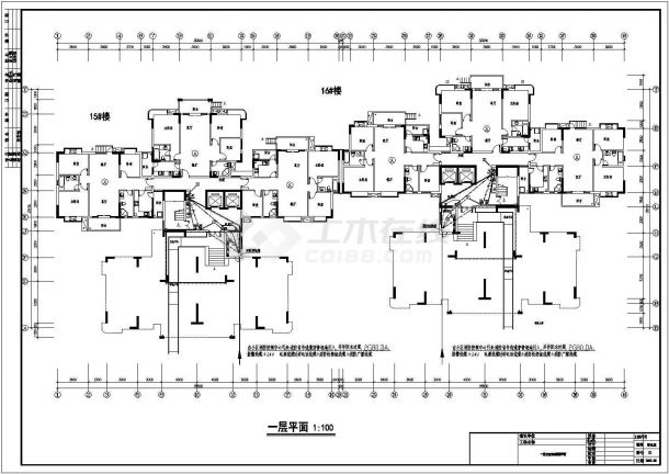 某小区十六层住宅楼强弱电设计cad全套电气施工图纸（含设计说明，含消防设计）-图二