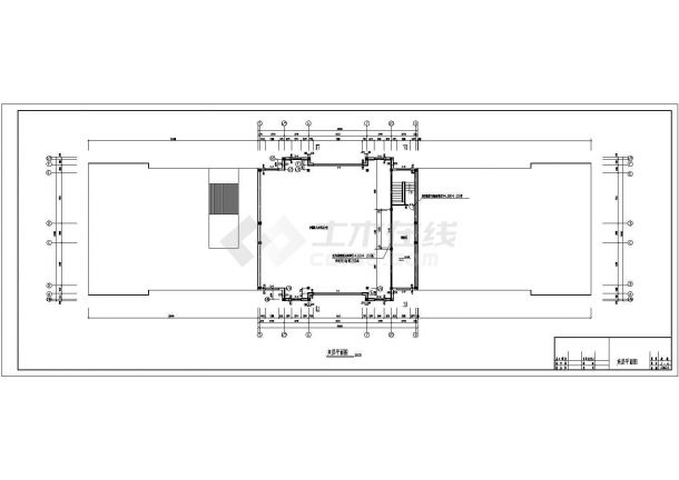 某小学多层框架教学楼设计cad全套建筑施工图（含设计说明）-图一