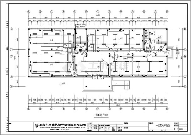 #金昆木业办公楼电气设计cad图纸-图二