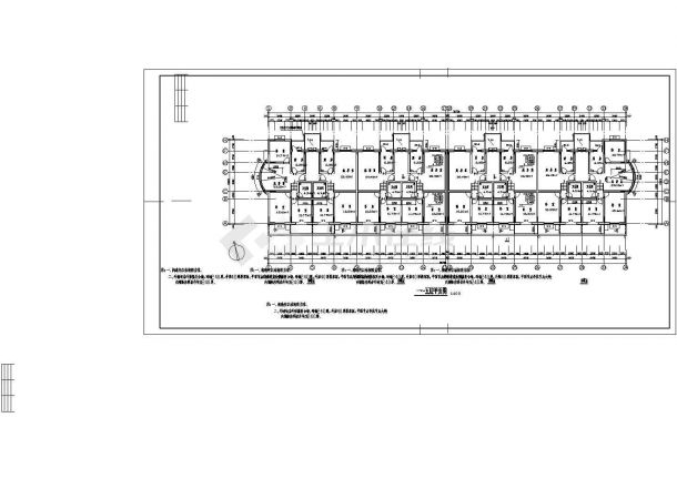 招商国际花园小区带地下车库高层住宅设计CAD图纸-图一