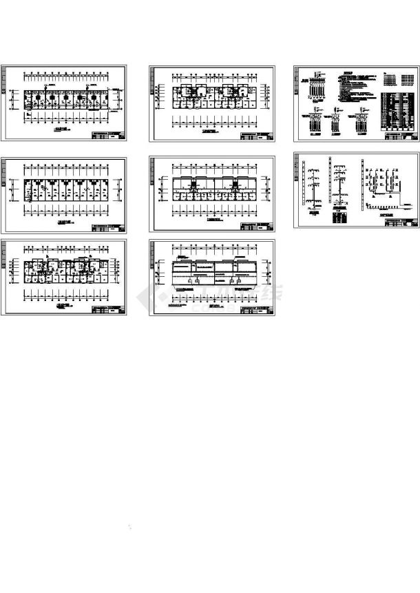 湖南某八层综合楼电气设计cad施工图纸-图一