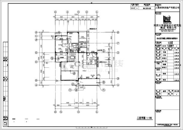温州某小区520平米2层砖混结构单体别墅建筑设计CAD图纸（含地下室）-图二