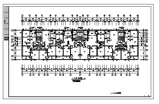 五层带地下室住宅建筑施工cad图(带夹层设计，共十张)_图1