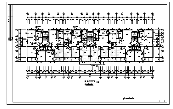 五层带地下室住宅建筑施工cad图(带夹层设计，共十张)-图二