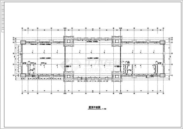 某多层框架结构欧式酒店设计cad全套建筑施工图（标注详细）-图一