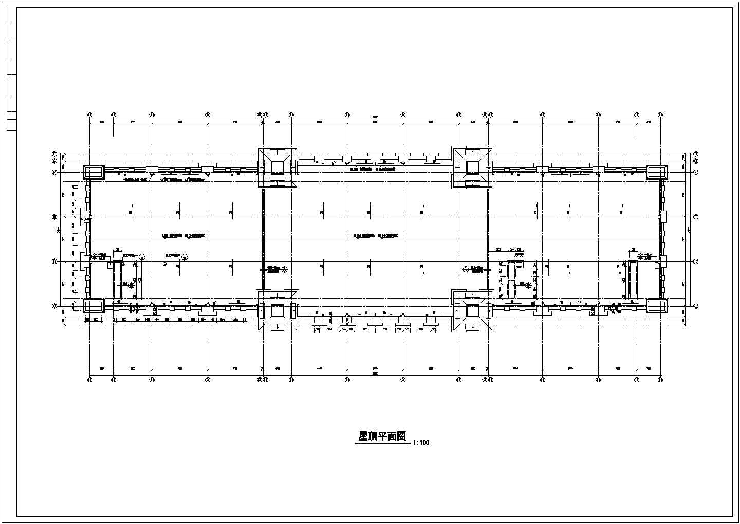 某多层框架结构欧式酒店设计cad全套建筑施工图（标注详细）