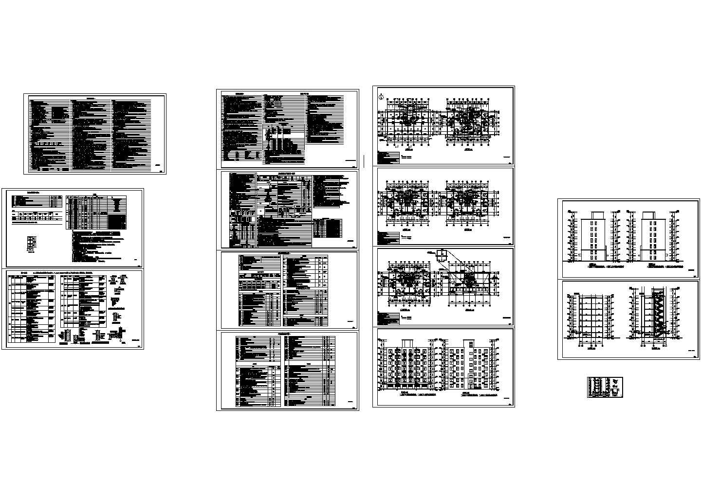 新农村砖混楼120平建筑全套图纸