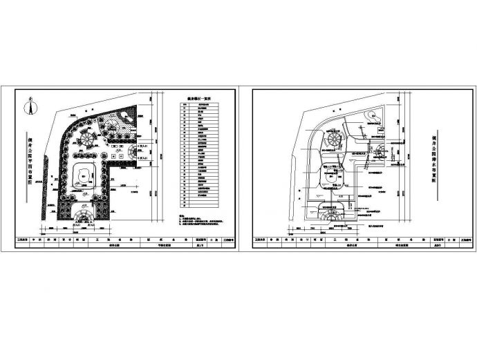 武汉市汉江区某健身广场绿化景观平面设计CAD施工图_图1