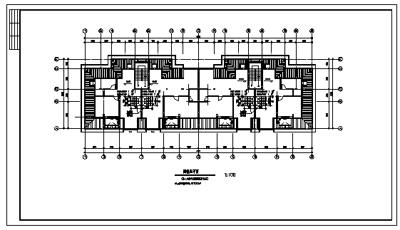 某六层带半地下室住宅建筑施工cad图(带阁楼设计，共九张)_图1
