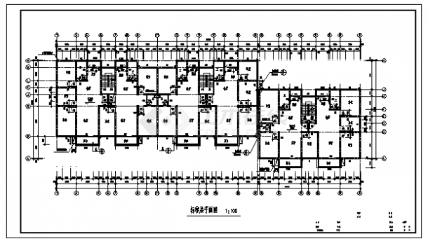 3368平方米某市六层住宅楼建筑施工cad图(含架空设计，共十四张)-图二