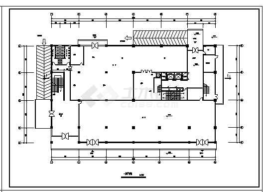 某二十六层住宅楼建筑施工cad图(带地下室设计，共十四张)-图一