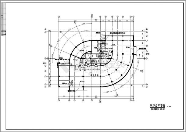 某小高层剪力墙结构酒店大厦设计cad全套建筑施工图（标注详细）-图一