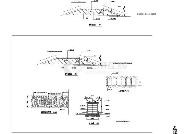 停车场、健康步、汀步施工图-图一