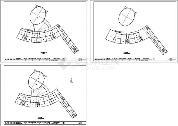 广州市某社区3层高档幼儿园全套建筑设计CAD施工图-图二