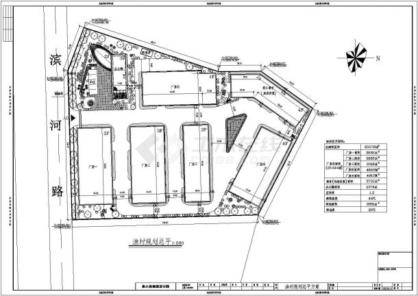 某现代标准工业厂规划设计施工详细CAD图纸-图二