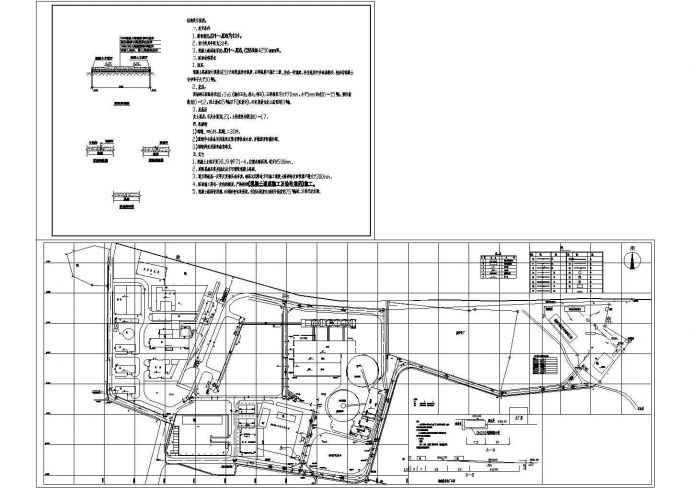 某现代标准工厂区规划设计施工详细CAD总图纸_图1