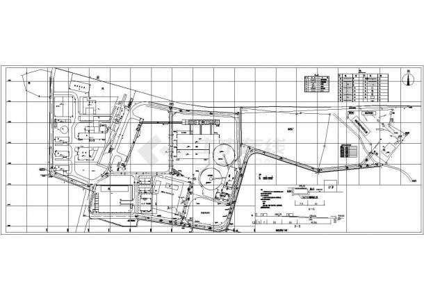 某现代标准工厂区规划设计施工详细CAD总图纸-图二