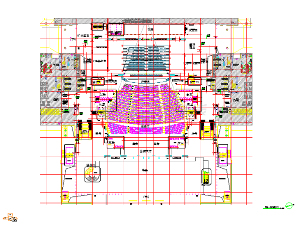 五星级酒店新建工程（A B楼 千人阶梯报告厅大样）图纸-图二