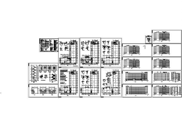 某现代标准型工业区厂建详细设计施工CAD图纸-图一