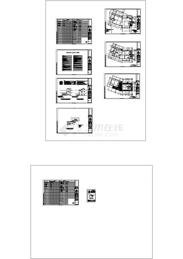 沈阳某新楼盘售楼处强弱电系统设计CAD施工图-图一