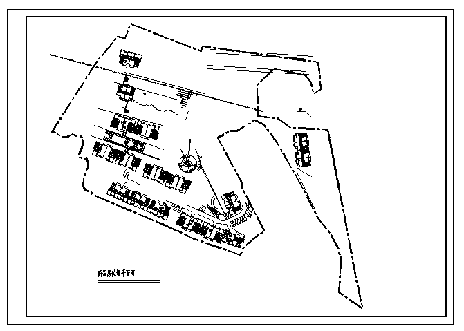 某七层商品房位置规划设计cad图(含总平面图)