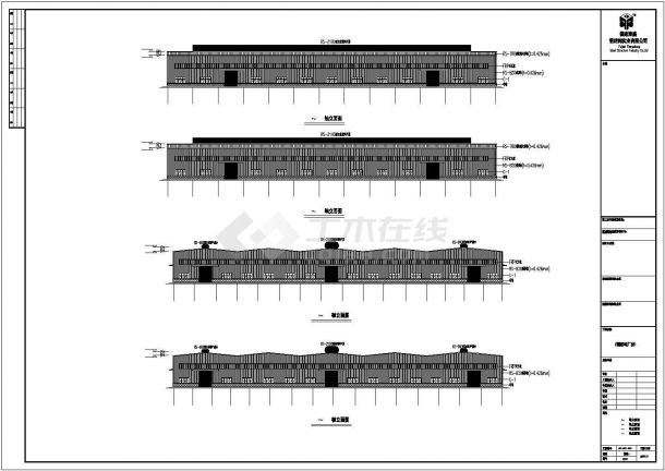 某二层门式钢架结构生产厂房设计cad全套结构施工图（含设计说明）-图二